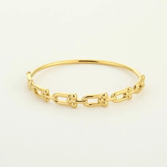 Stalen armband goud