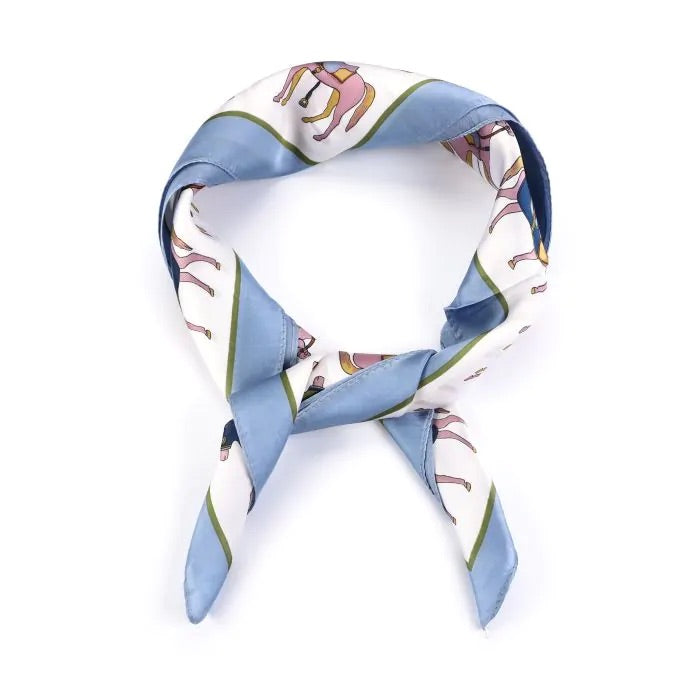 Zijden sjaaltje licht blauw