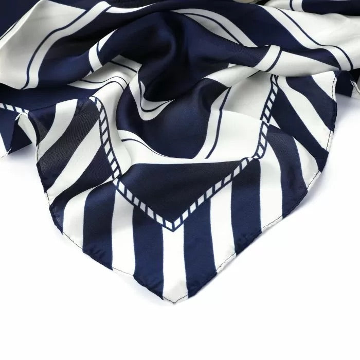 Zijde sjaaltje donkerblauw