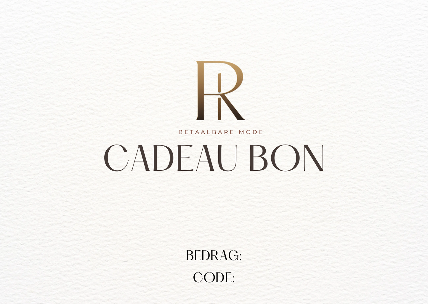 Raatgever Boutique Cadeau bon