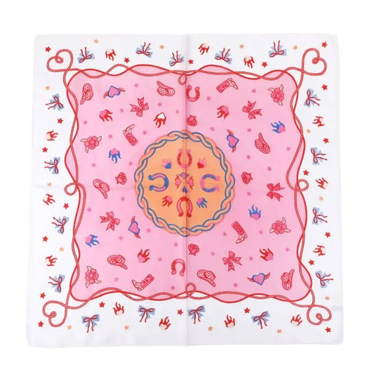 Zijden sjaal roze