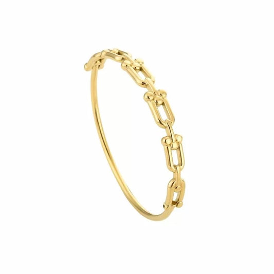 Stalen armband goud