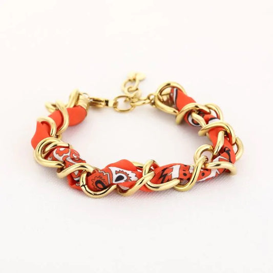 Schakel armband goud