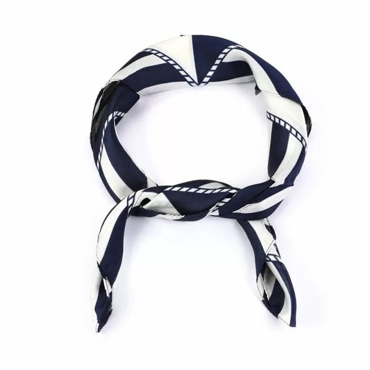 Zijde sjaaltje donkerblauw