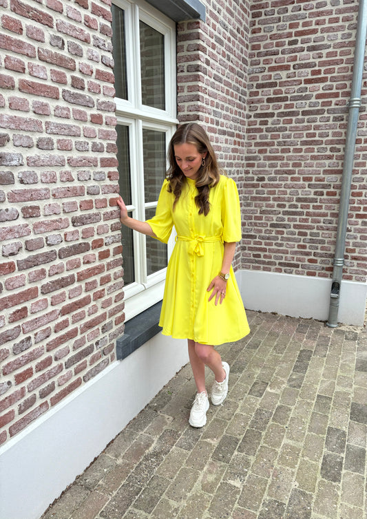 Amber jurk geel