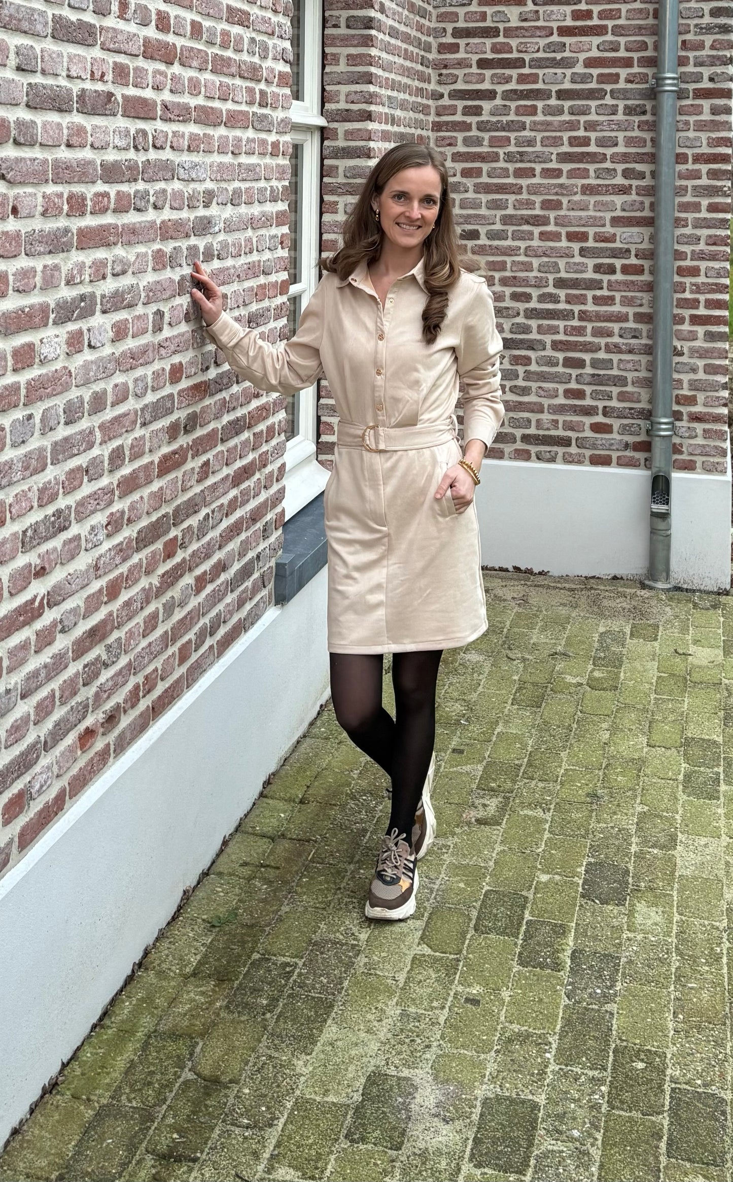 Claudia jurk beige SALE