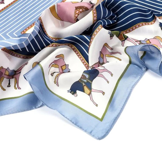 Zijden sjaaltje licht blauw