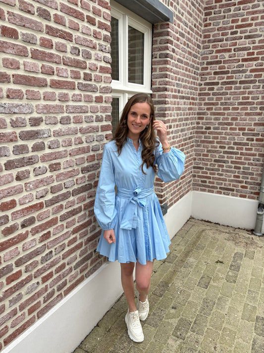 Anne-Sophie jurk licht blauw SALE