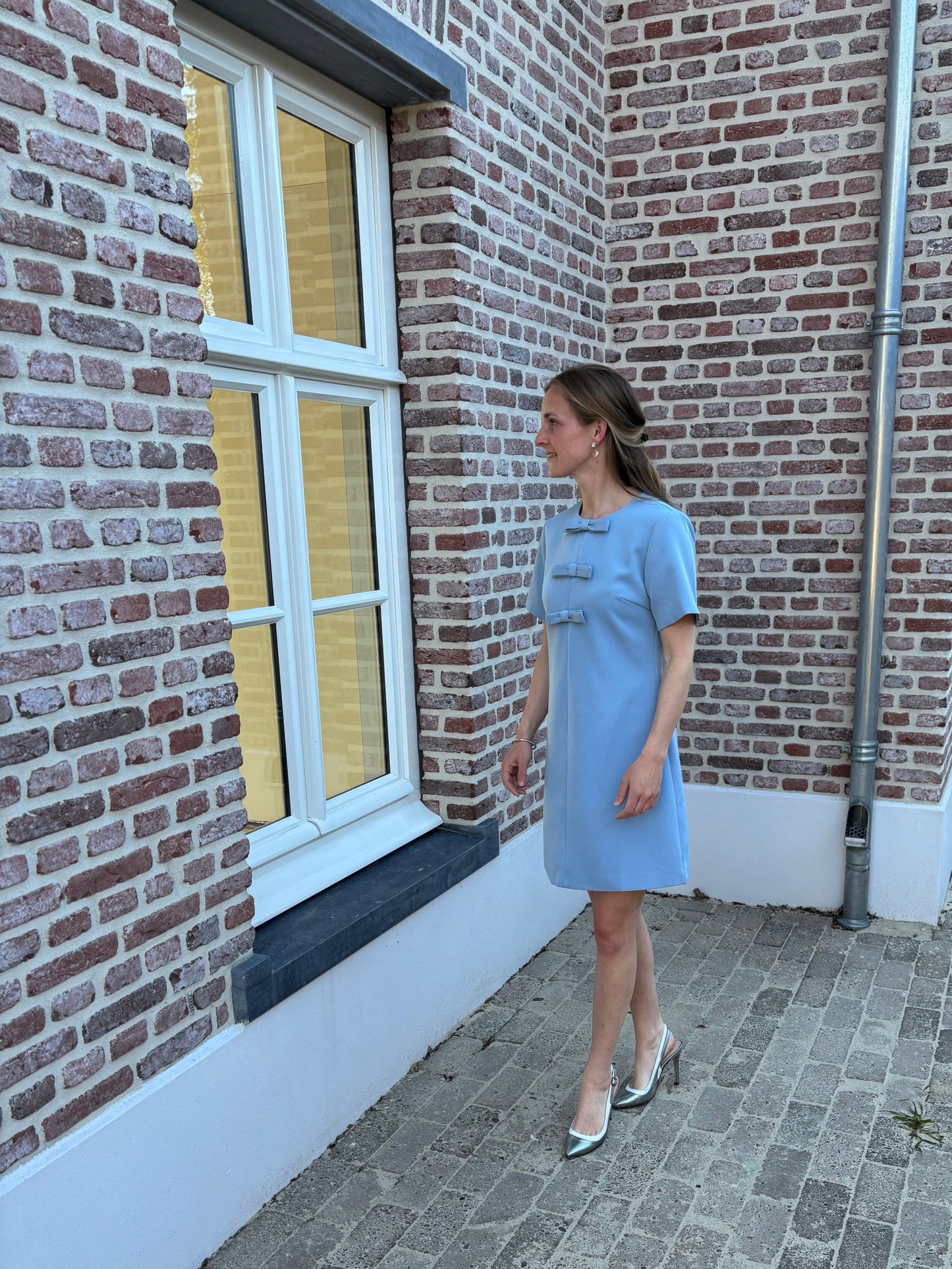 Fleur jurk licht blauw SALE