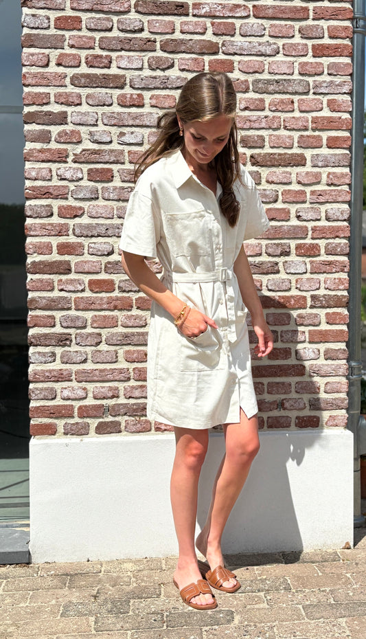 Amy jurk beige SALE