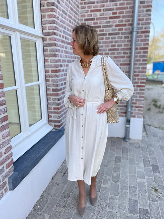 Britte jurk linnenlook